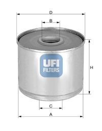 UFI Degvielas filtrs 24.360.01