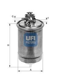 UFI Degvielas filtrs 24.365.01