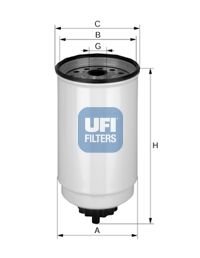 UFI Degvielas filtrs 24.371.00