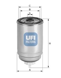 UFI Топливный фильтр 24.408.00