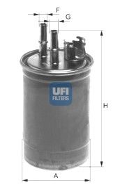 UFI Топливный фильтр 24.409.00