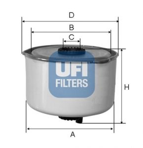 UFI Degvielas filtrs 24.454.00