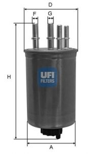 UFI Топливный фильтр 24.459.00