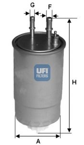 UFI Degvielas filtrs 24.ONE.01