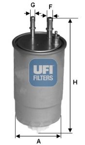 UFI Degvielas filtrs 24.ONE.0B