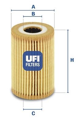 UFI Eļļas filtrs 25.014.00