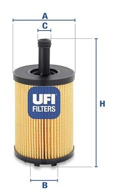 UFI Eļļas filtrs 25.023.00