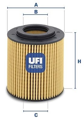 UFI Eļļas filtrs 25.028.00