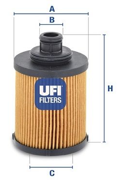UFI Eļļas filtrs 25.031.00