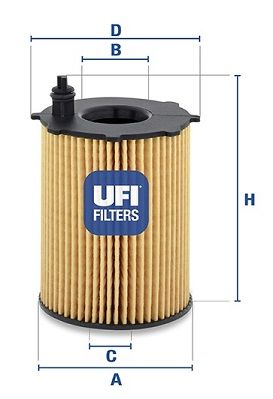UFI Eļļas filtrs 25.037.00