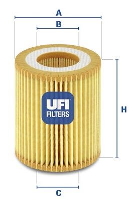 UFI Eļļas filtrs 25.049.00
