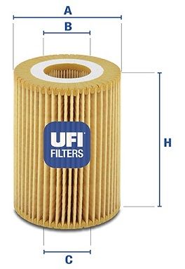 UFI Eļļas filtrs 25.069.00