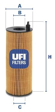 UFI Eļļas filtrs 25.084.00