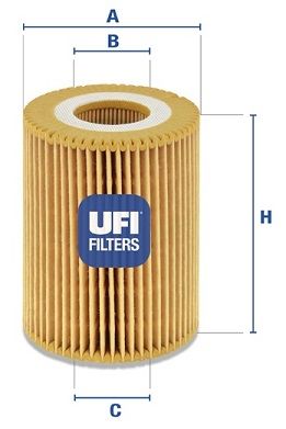 UFI Eļļas filtrs 25.085.00