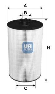 UFI Eļļas filtrs 25.097.00