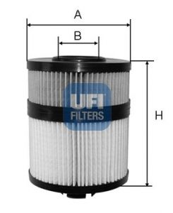 UFI Eļļas filtrs 25.108.00