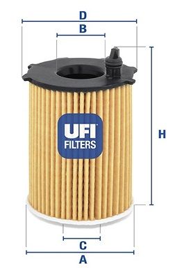 UFI Eļļas filtrs 25.128.00