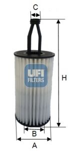 UFI Eļļas filtrs 25.172.00
