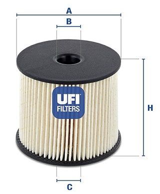 UFI Топливный фильтр 26.003.00