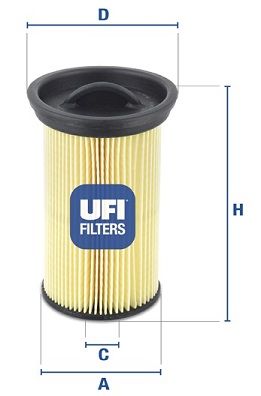 UFI Degvielas filtrs 26.005.00