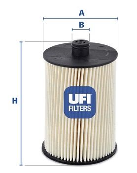 UFI Degvielas filtrs 26.018.00