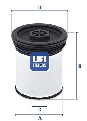 UFI Degvielas filtrs 26.019.01