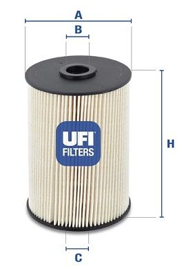 UFI Degvielas filtrs 26.021.00