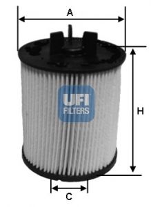 UFI Degvielas filtrs 26.023.00