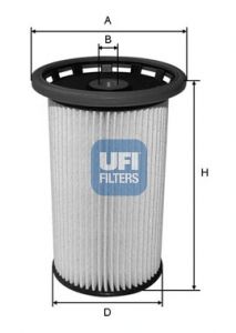 UFI Топливный фильтр 26.025.00