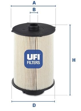 UFI Топливный фильтр 26.043.00