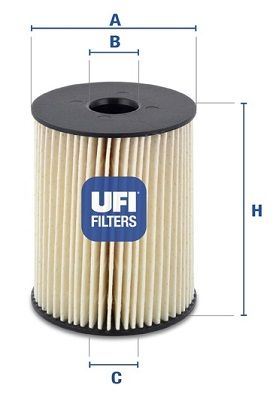 UFI Degvielas filtrs 26.054.00