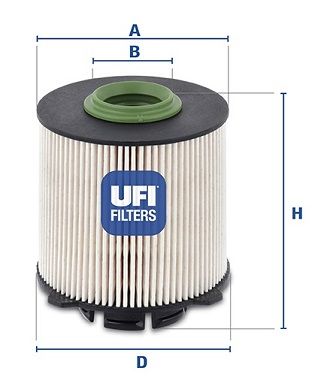 UFI Degvielas filtrs 26.058.00