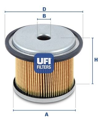 UFI Degvielas filtrs 26.676.00