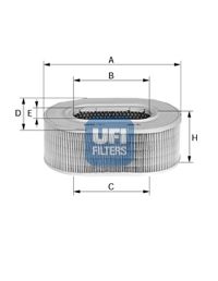 UFI Воздушный фильтр 27.086.00