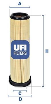 UFI Воздушный фильтр 27.596.00