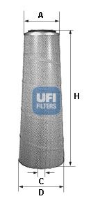UFI Gaisa filtrs 27.607.00