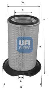 UFI Gaisa filtrs 27.614.00