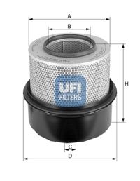 UFI Воздушный фильтр 27.861.00