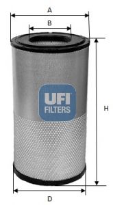 UFI Воздушный фильтр 27.A17.00