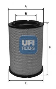UFI Воздушный фильтр 27.A25.00