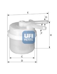 UFI Топливный фильтр 31.006.00