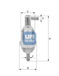 UFI Топливный фильтр 31.013.00