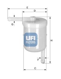 UFI Degvielas filtrs 31.022.00