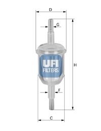 UFI Топливный фильтр 31.027.00