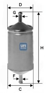 UFI Degvielas filtrs 31.501.00