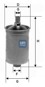 UFI Degvielas filtrs 31.503.00