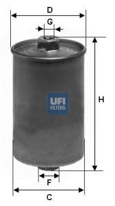 UFI Degvielas filtrs 31.507.00