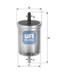 UFI Топливный фильтр 31.513.00
