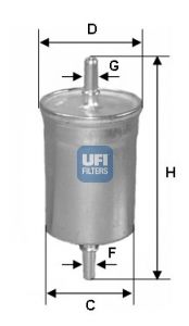 UFI Топливный фильтр 31.515.00
