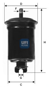 UFI Degvielas filtrs 31.516.00